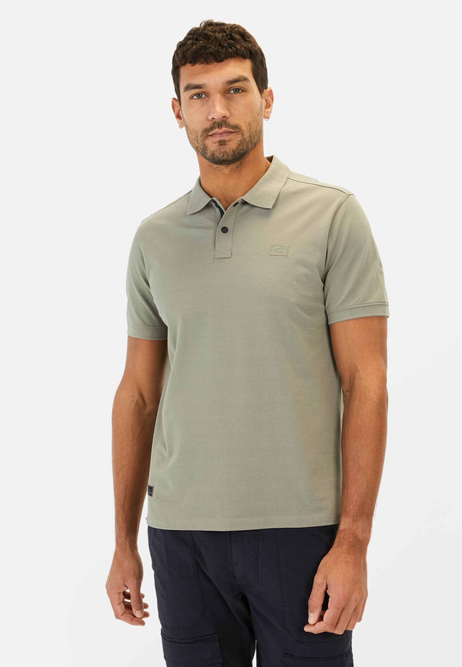 camel active Poloshirt aus einem Baumwollmix Kurzarm Polo Shirts_Poloshirt günstig online kaufen
