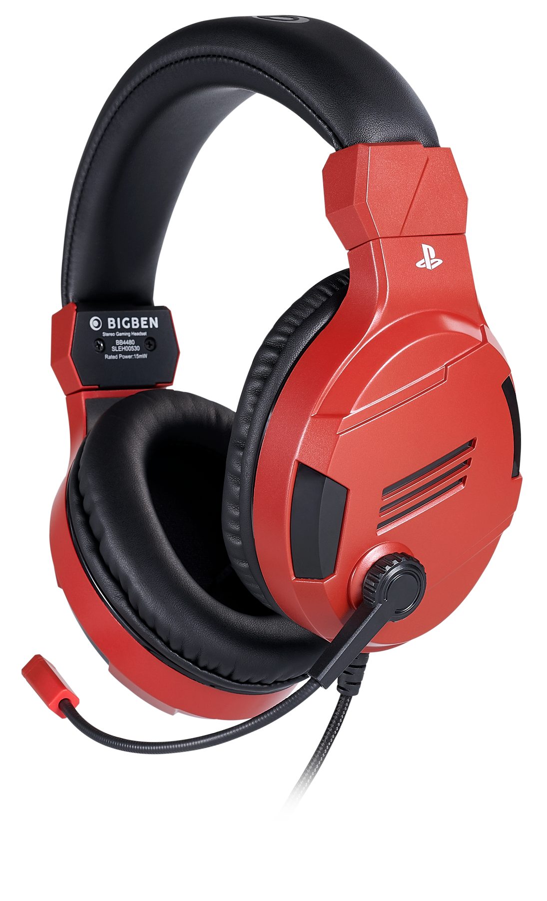 nacon PS4 Stereo-Headset V3 [Offizielle Playstation Lizenz] red Gaming-Headset