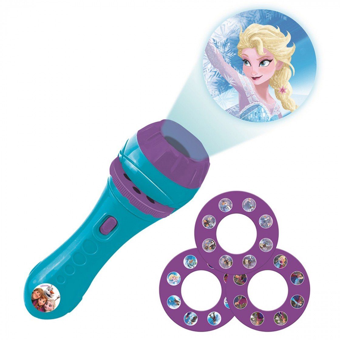 Lexibook® Taschenlampe Disney Anna Die Eiskönigin Projektor Taschenlampe Elsa Story und