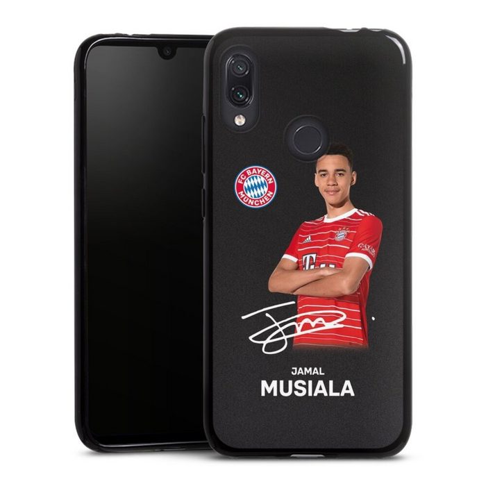 DeinDesign Handyhülle Jamal Musiala Offizielles Lizenzprodukt FC Bayern München Xiaomi Redmi Note 7 Silikon Hülle Bumper Case Handy Schutzhülle
