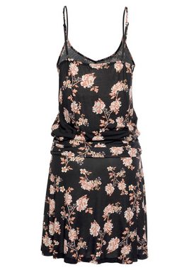 LASCANA Strandkleid mit floralem Alloverdruck, kurzes Sommerkleid, Minikleid