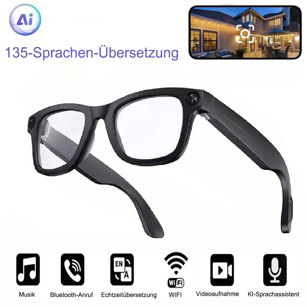 AeroAxis Videobrille AI Smart Glasses Sonnenbrille Video Brille mit HD 1018 günstig online kaufen