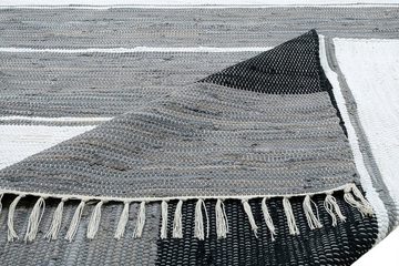 Teppich Alizee, Home affaire, rechteckig, Höhe: 5 mm, Wendeteppich, reine Baumwolle, handgewebt, gestreift, waschbar, modern