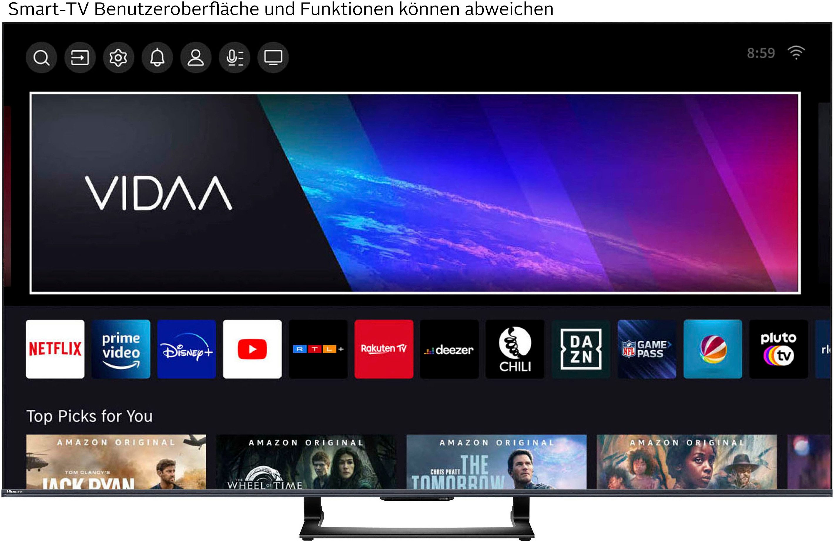 Hisense 50U7Q QLED Mini LED-Fernseher (1...