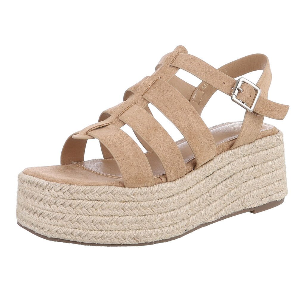 Ital-Design Moderne Plateau-Sandaletten für Damen – ideales Sommer-Design P günstig online kaufen