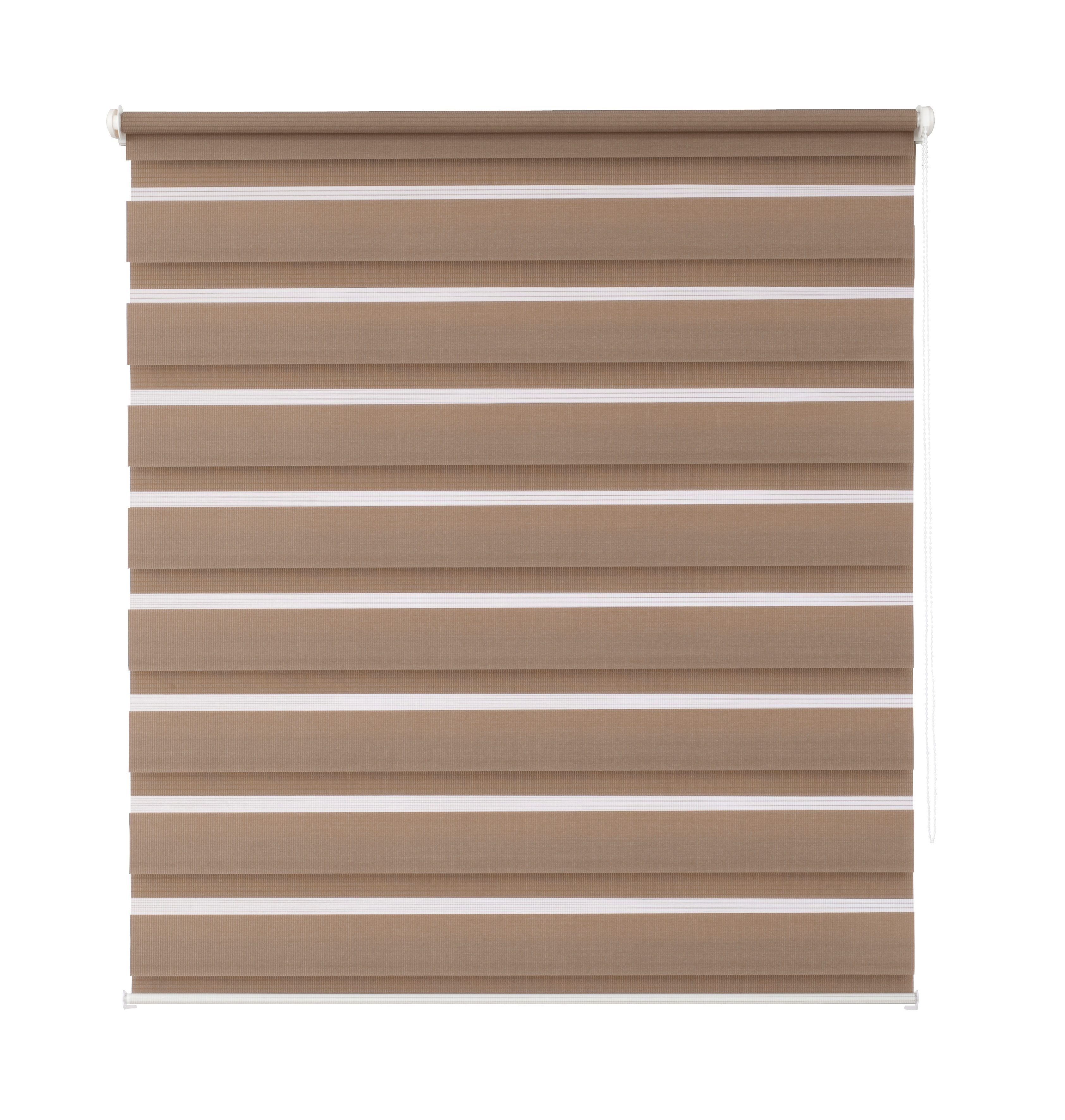 Doppelrollo Ancona, K-HOME, Lichtschutz, ohne Bohren, Klemmfix, im Fixmaß