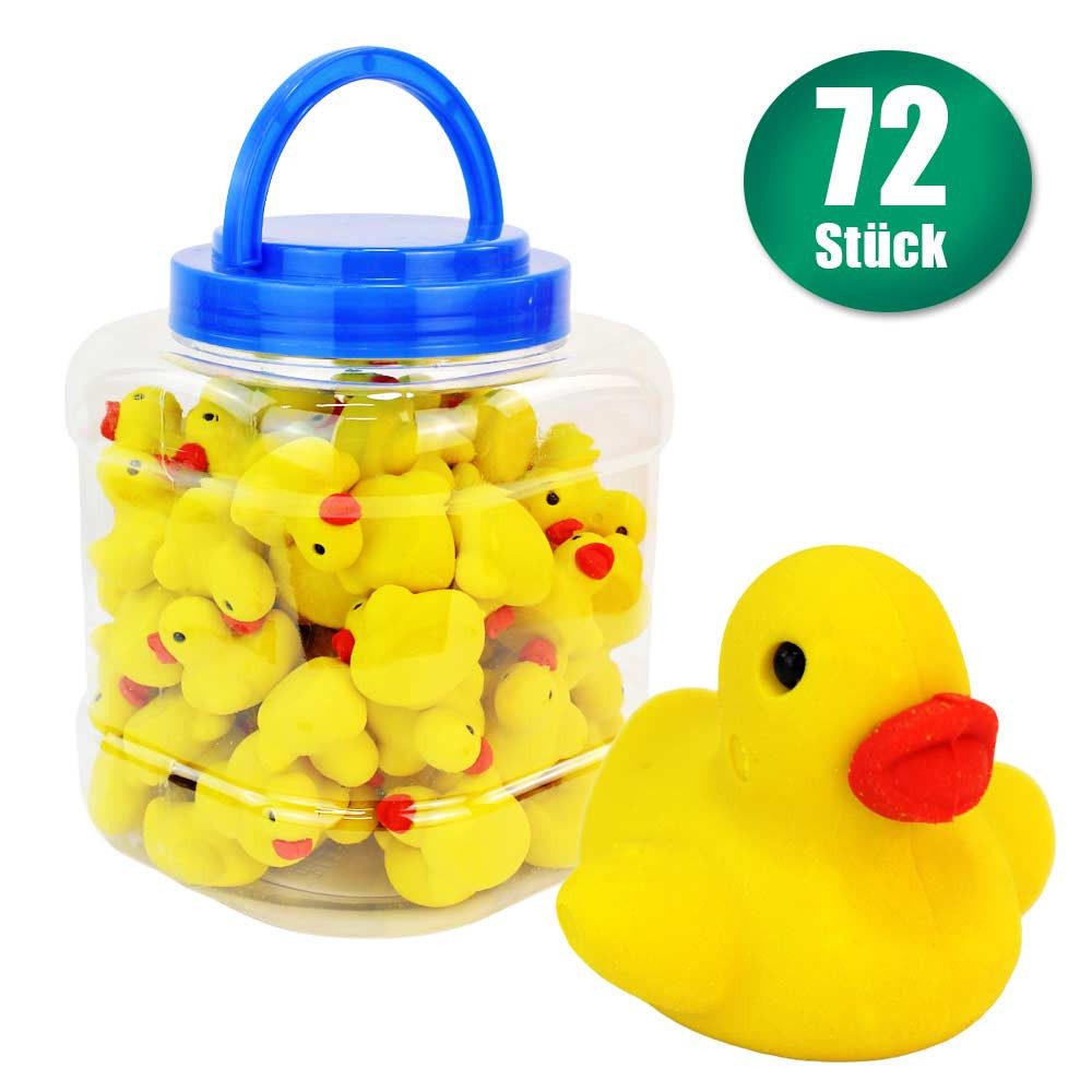 Rasehorn Radiergummi 72 Stück Radiergummi Ente Mini - ca. 3 cm