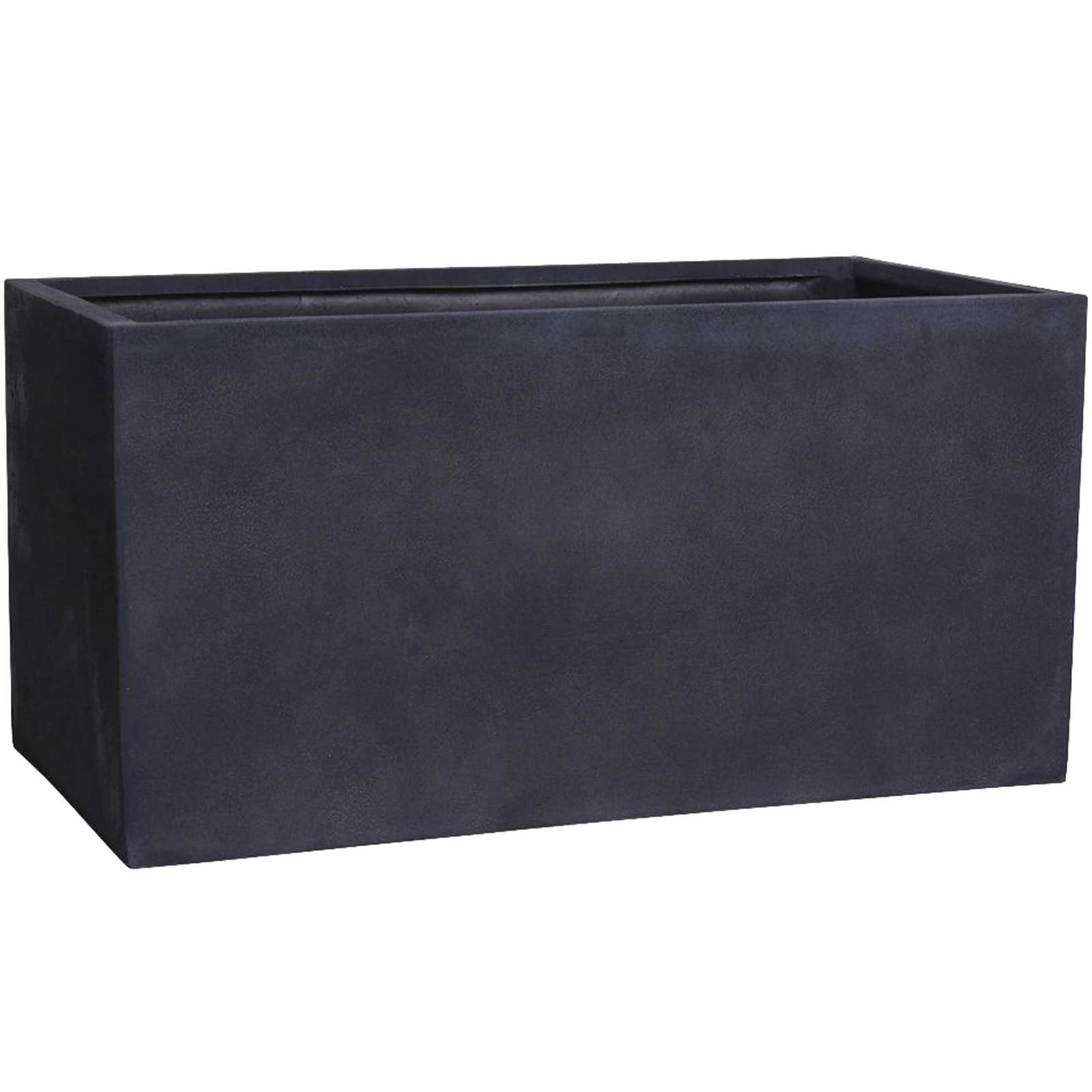 VIVANNO Pflanzkübel Fiberglas MAXI Kasten - Kieselanthrazit Steinoptik (1 St), 80x40x40 cm