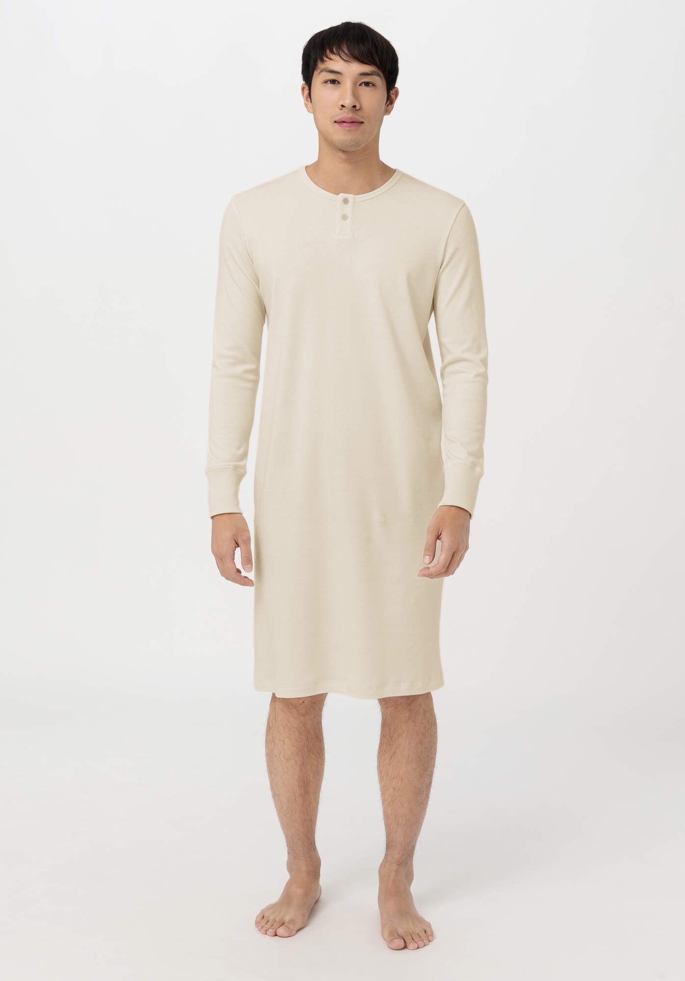Hessnatur Pyjamaoberteil PURE NATURE aus reiner Bio-Baumwolle (1-tlg)