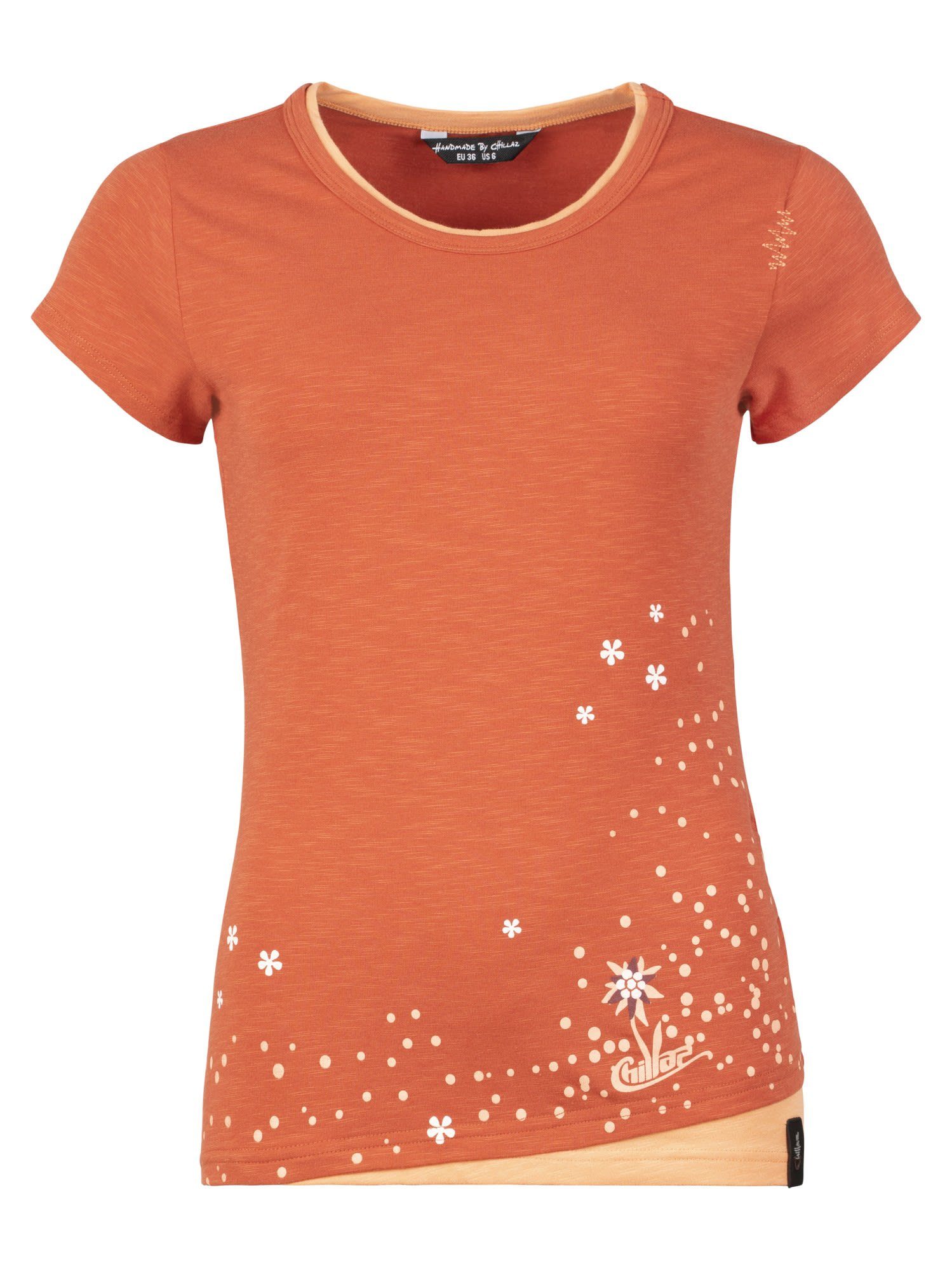 Chillaz T-Shirt Chillaz W Fancy Little Dot T-shirt Rust