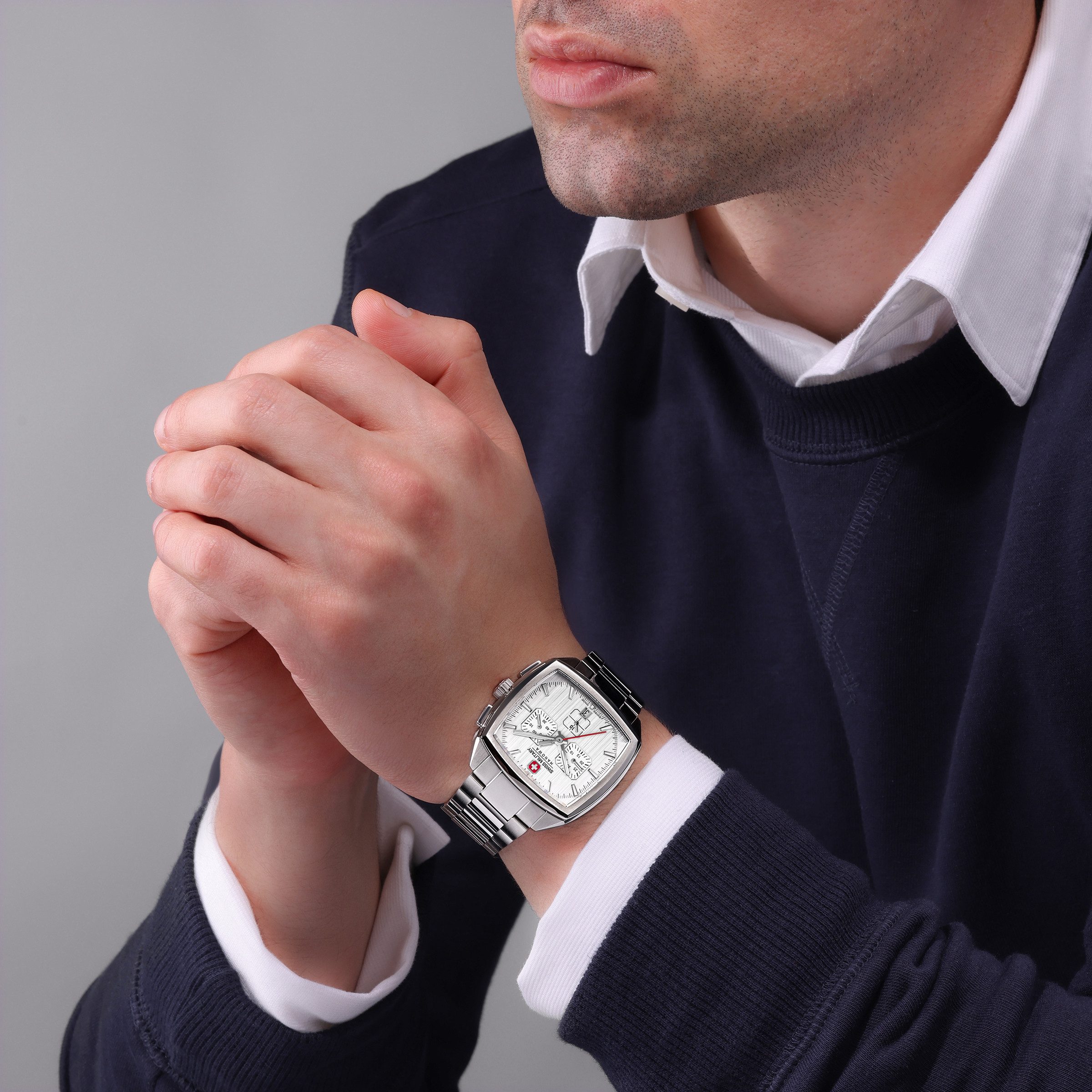 Swiss Military Hanowa Quarzuhr Quarzuhr Herrenuhr 40 Quarz Herren