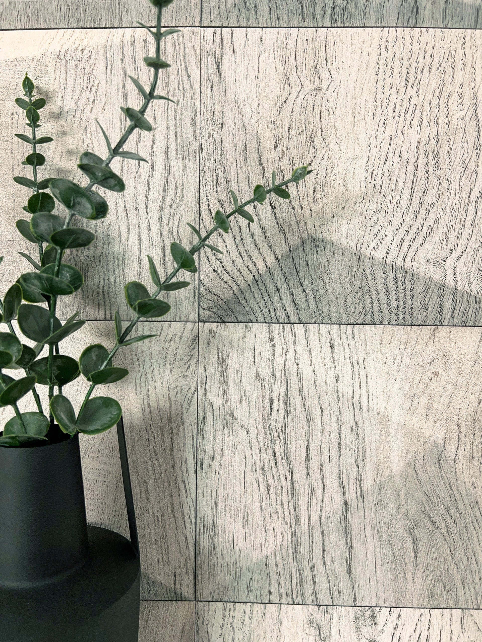 Newroom Vliestapete, Creme Tapete Modern Holz günstig online kaufen