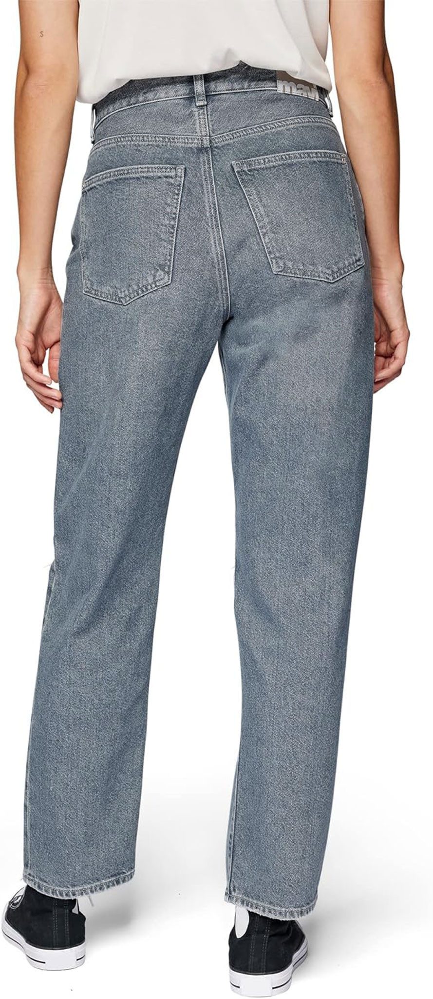 Mavi Dad-Jeans Berlin 5-Pocket-Style, Boyfriend Pants, leichtem Blauton