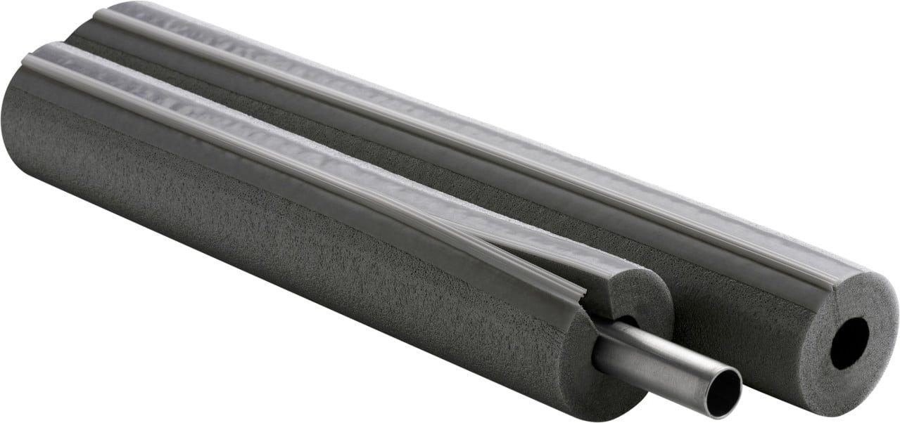 NMC Rollladenkastendämmung Climatube®Zip PE-Rohrisolierung grau 18-15 1 m
