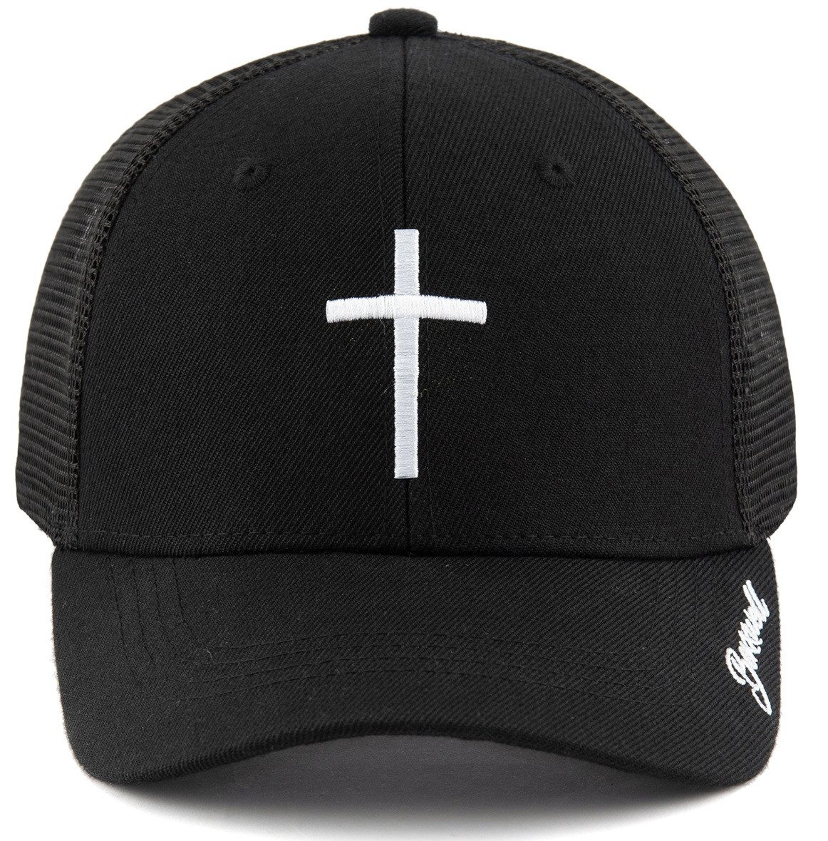 Bexxwell Trucker Cap mit Kreuz-Stickerei (optimale Passform, Unisex, Baseball Cap) – Bild 5 von 5