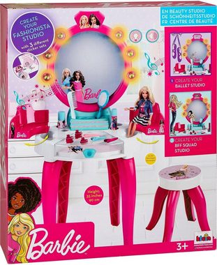 Klein Schminktisch Barbie Schönheitsstudio mit Zubehör, mit Licht- und Soundfunktion