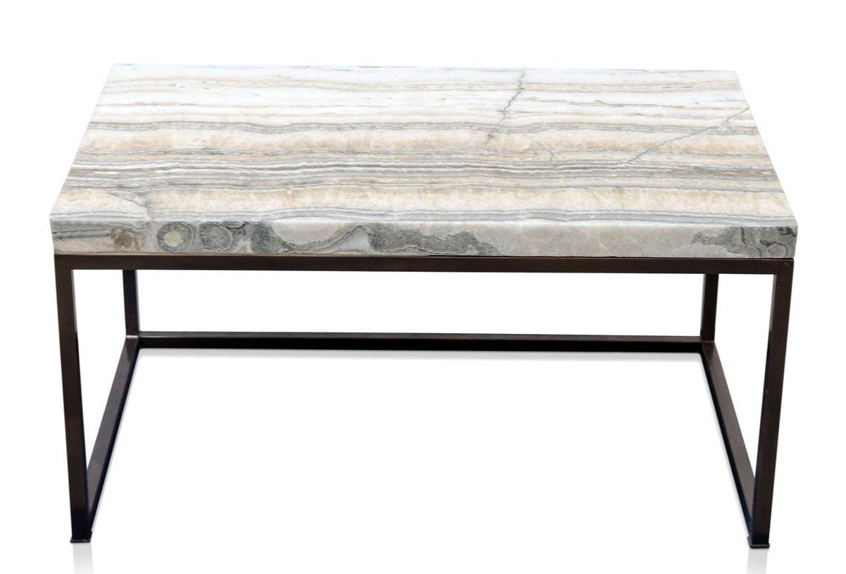 Wohnzimmertisch Casa Tischplatte Naturstein Luxus H. x mit - 50 cm 80 Wohnzimmertisch Couchtisch x 40 Luxus Padrino