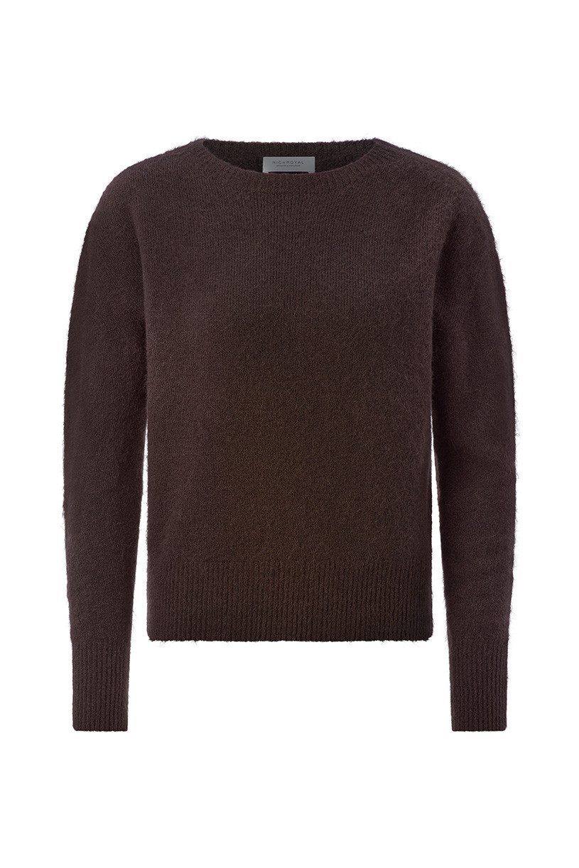 RICHROYAL Strickpullover Cozy Boat NK Long SLVS
