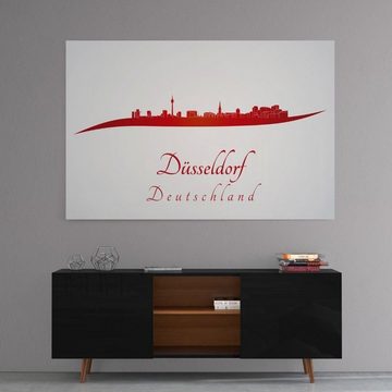 Hustling Sharks Leinwandbild Stadt als Skyline Leinwandbild "Düsseldorf" - Einzigartige Wanddeko, in 7 unterschiedlichen Größen verfügbar