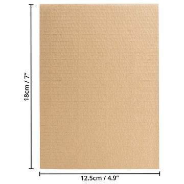 Belle Vous Aquarellpapier Braunes Bastelkarton (100 Stück) - 18x12.5cm - 2.8mm Dicke, Brown Craft Cardboard (100 pcs) - 18x12.5cm - 2.8mm Thick