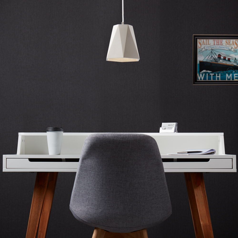 famlights Pendelleuchte famlights, Betonpendelleuchte Ronja in Grau E27 max. 25W