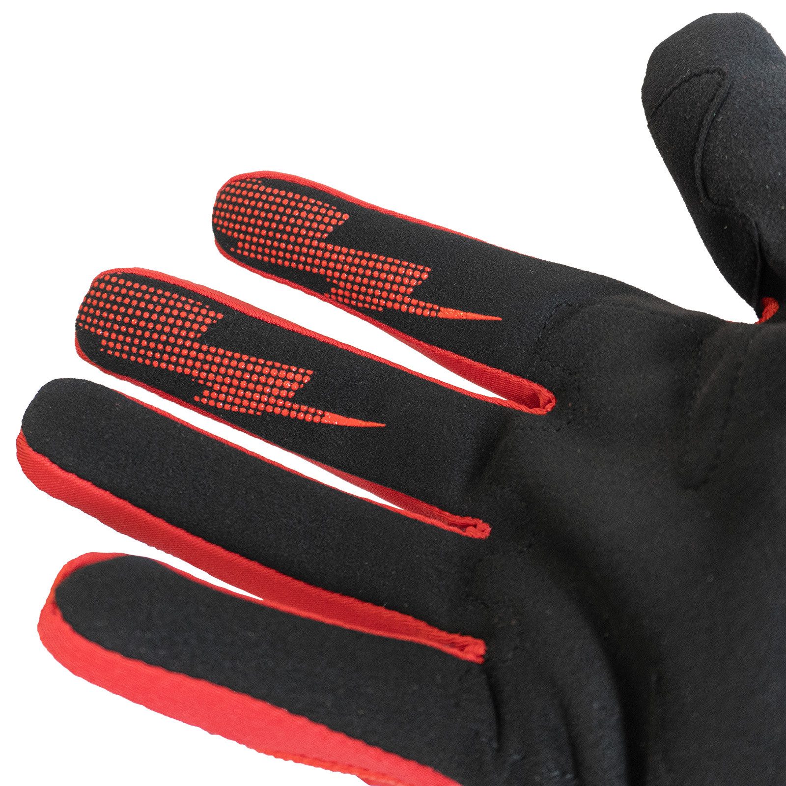 Weber GmbH Motorradhandschuhe Weber #Werkeholics Handschuhe rot / weiß mit hervorragendem Grip, Fingerknöchelprotektoren