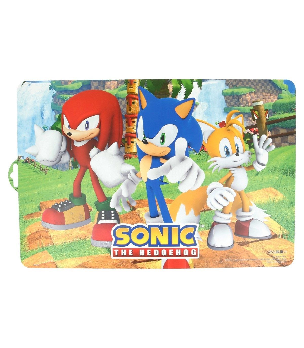 Sonic The Hedgehog Platzset Platzdeckchen Kinder Tischset 43 x 28,1 cm zum Schutz der Tischfläche