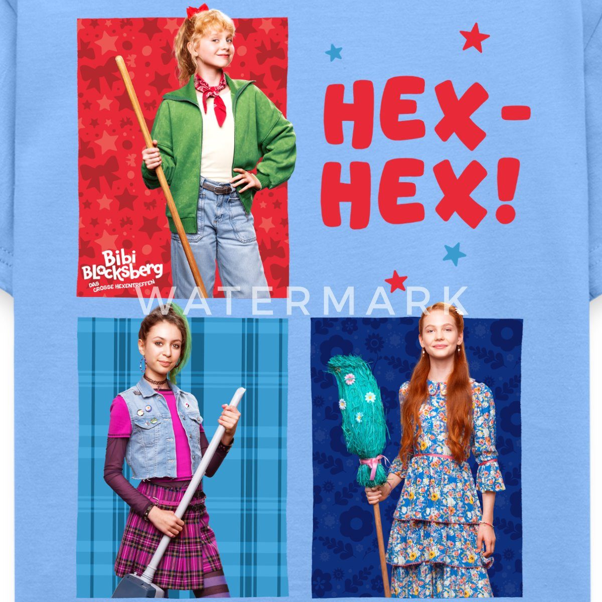 Spreadshirt T-Shirt Bibi Blocksberg Mit Freundinnen Hex-Hex Film Kinder T-Shirt (1-tlg)