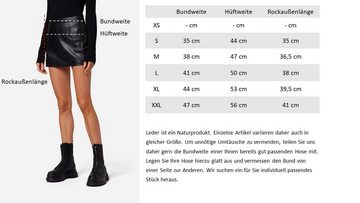 RICANO Lederrock RK-05 Skirt Hochwertiges Lammleder