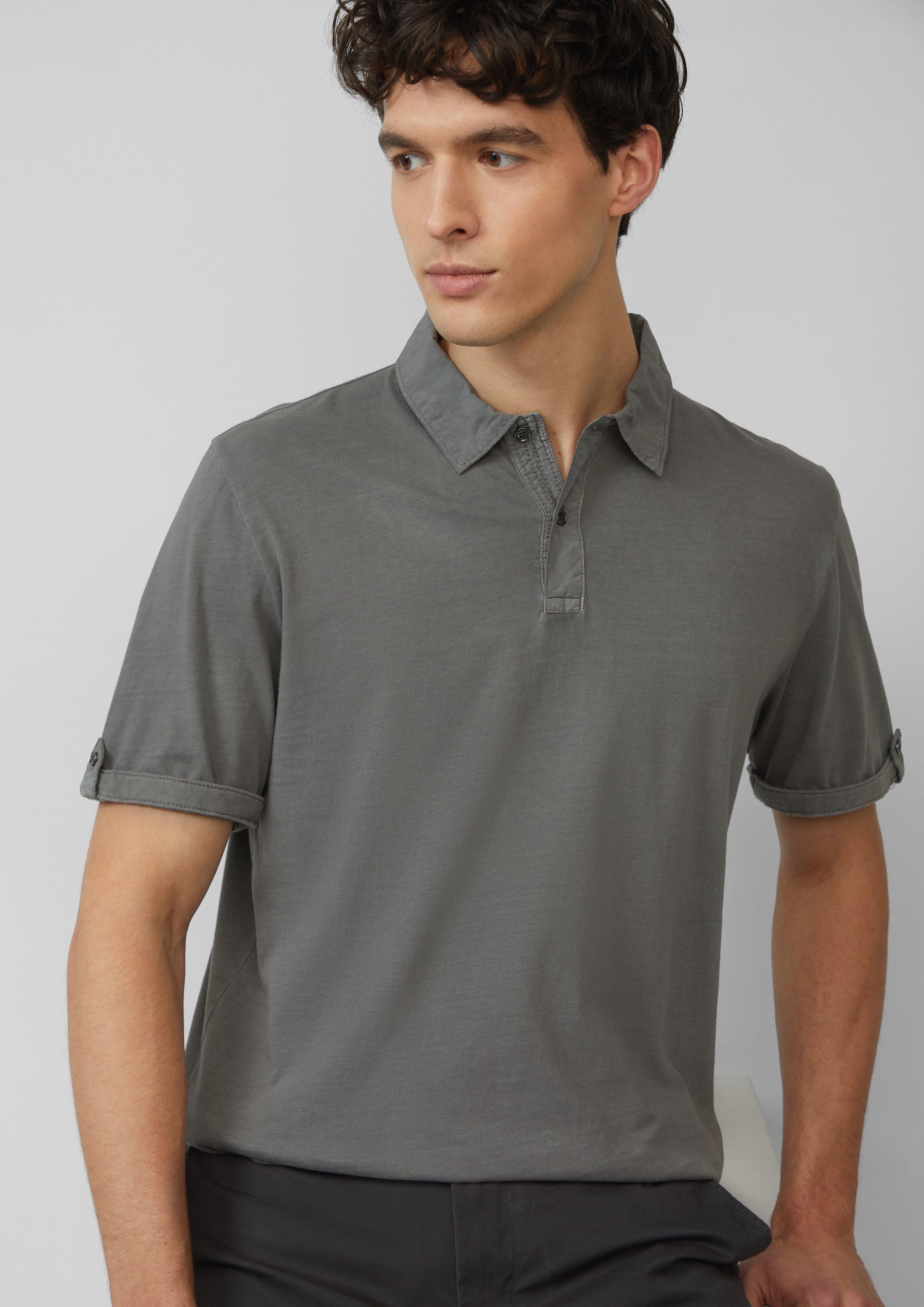 s.Oliver Kurzarmshirt Jersey-Poloshirt mit Ärmel-Detail Label-Patch günstig online kaufen