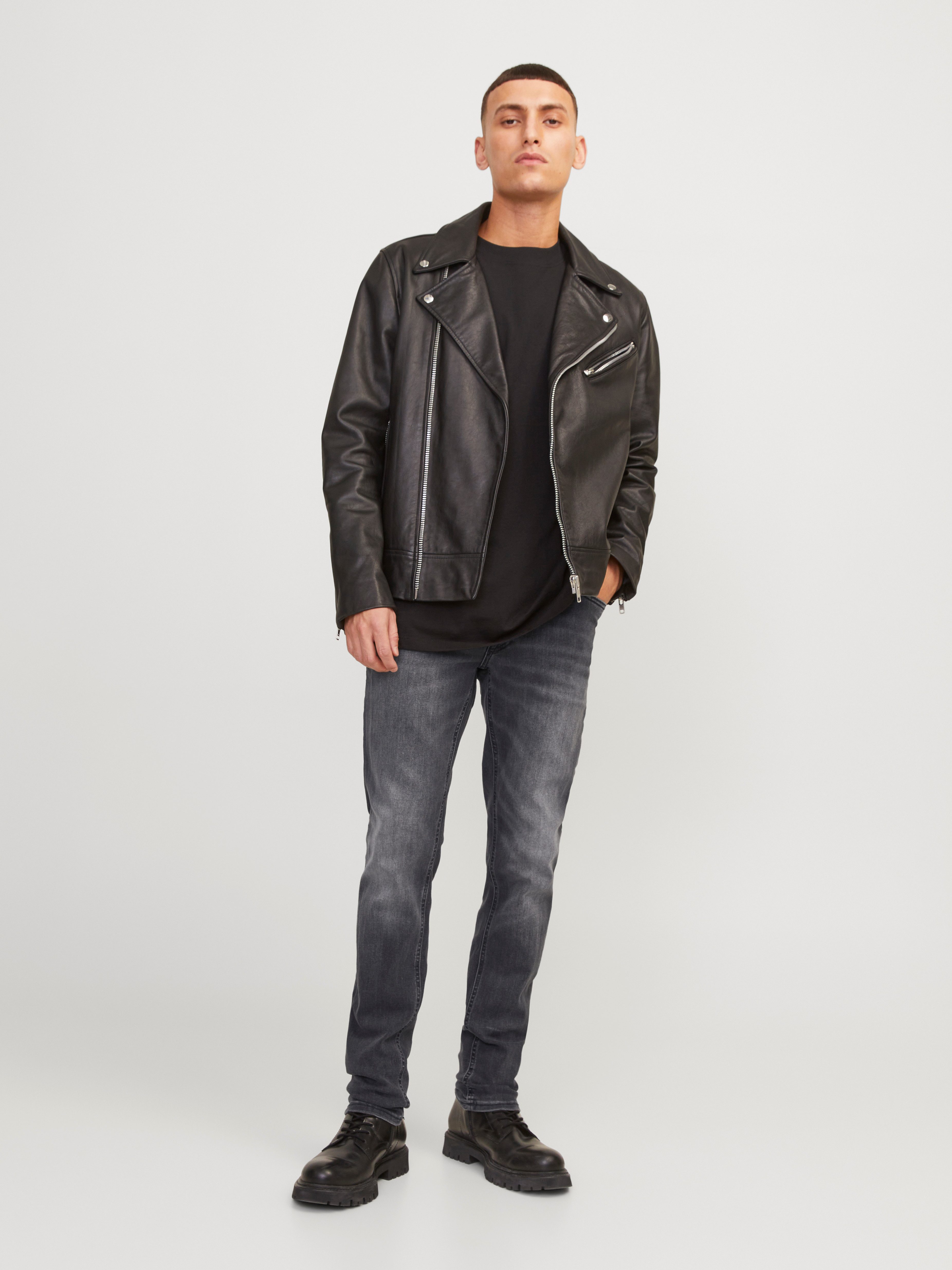 Jack & Jones Slim-fit-Jeans JJIGLENN Slim-Fit mit Stretch und praktischer 5-Pocket-Form Baumwollmischung, slim fit – Bild 4 von 5