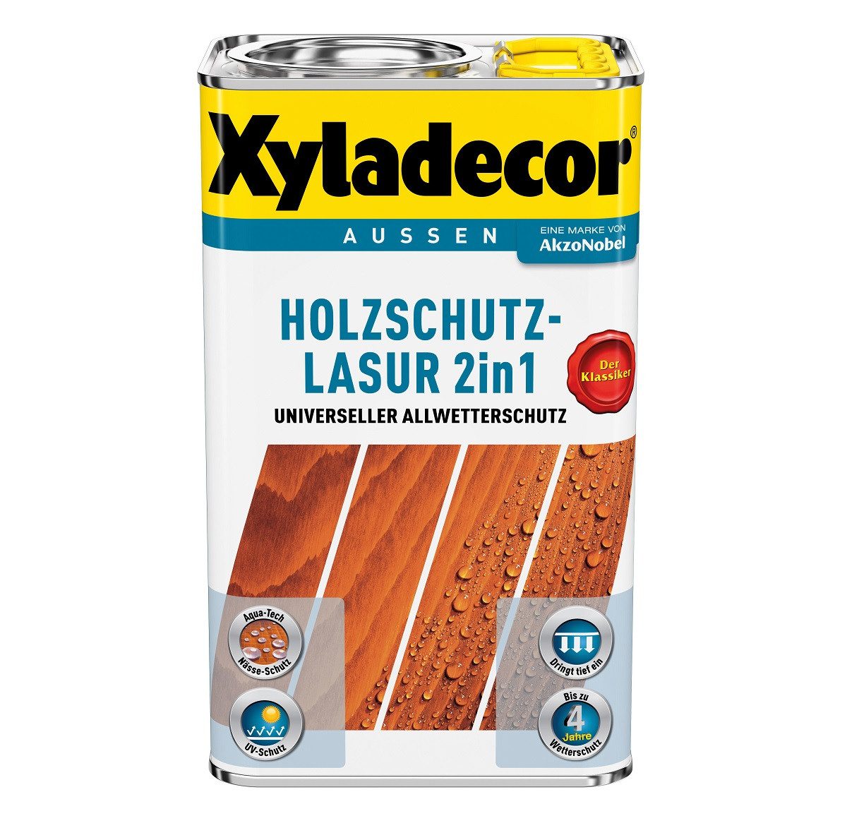Xyladecor  Holzschutzlasur XYLADECOR Holzschutzlasur Eiche 2,5 Ltr