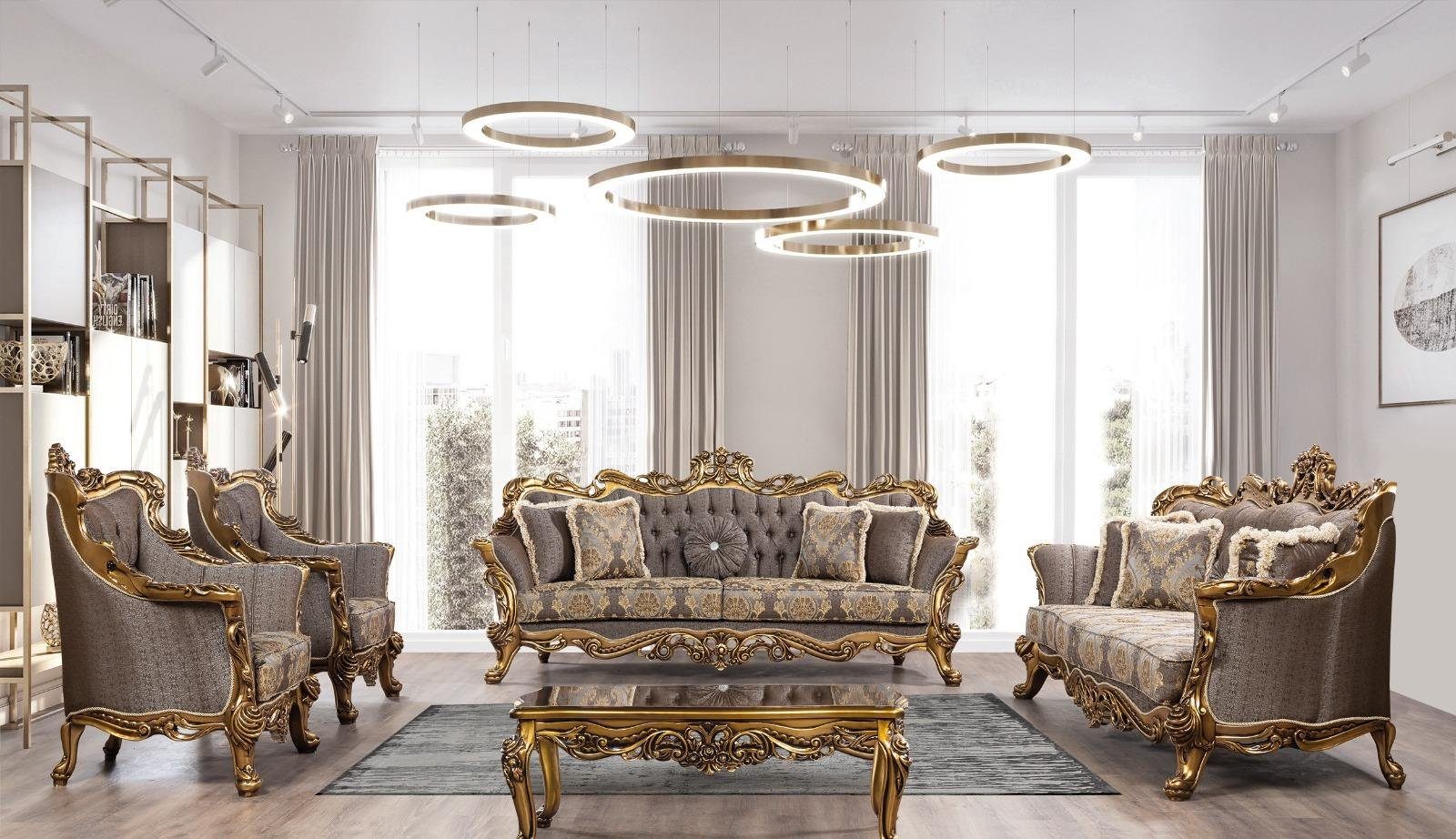 stilvoll Sofa, Klassische Neu Dreisitzer luxus Couch Chesterfield JVmoebel