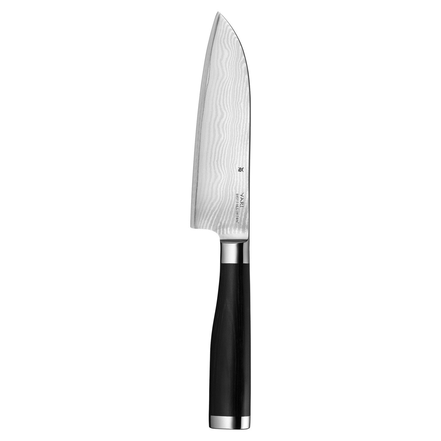 WMF Santokumesser YARI, Длина 31 cm, mit Damaszener-Maserung, Griff aus Pakkaholz, Klingenstahl
