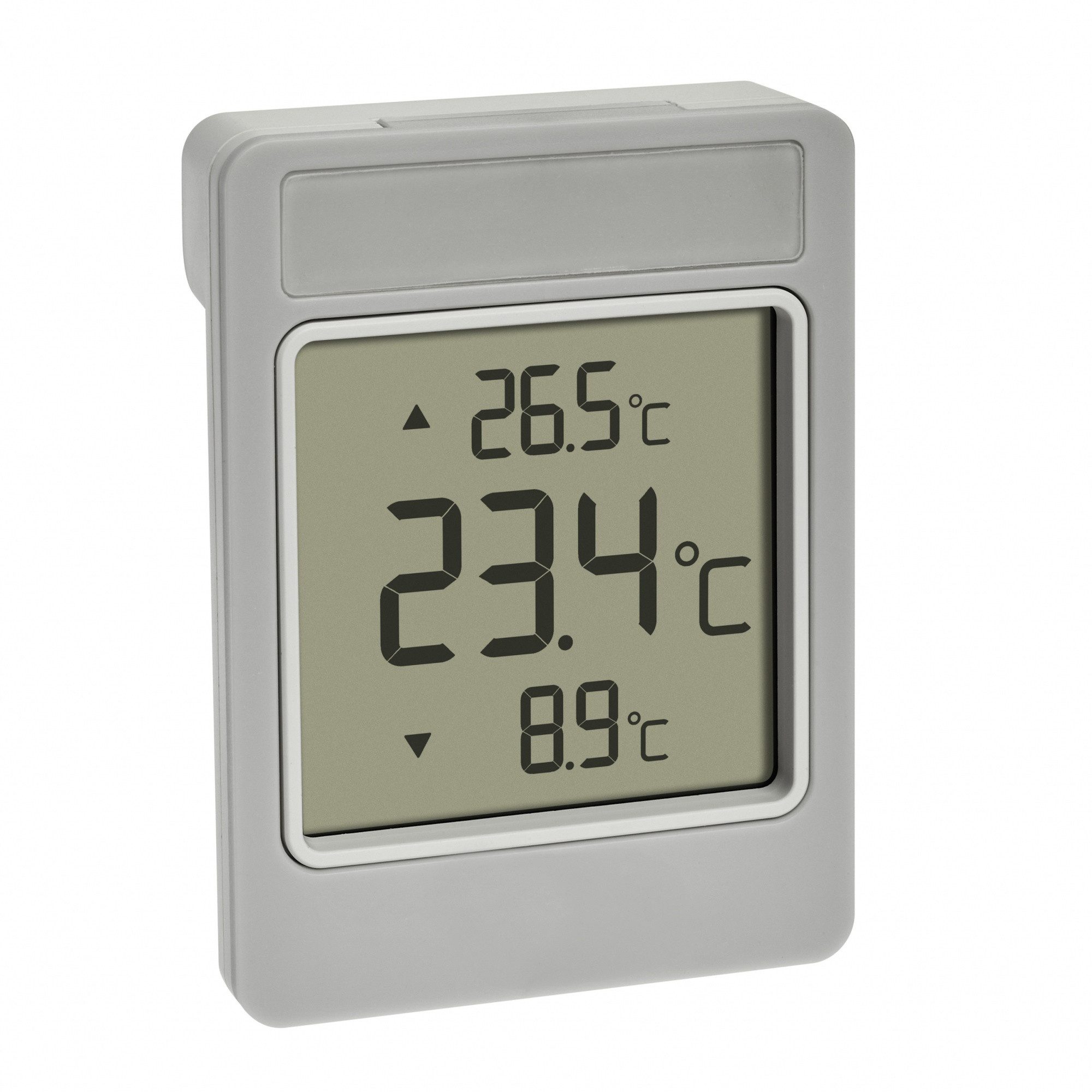 TFA Dostmann Fensterthermometer Digital Window TFA 30.1067.15 wetterfest selbstklebend, 1-tlg.