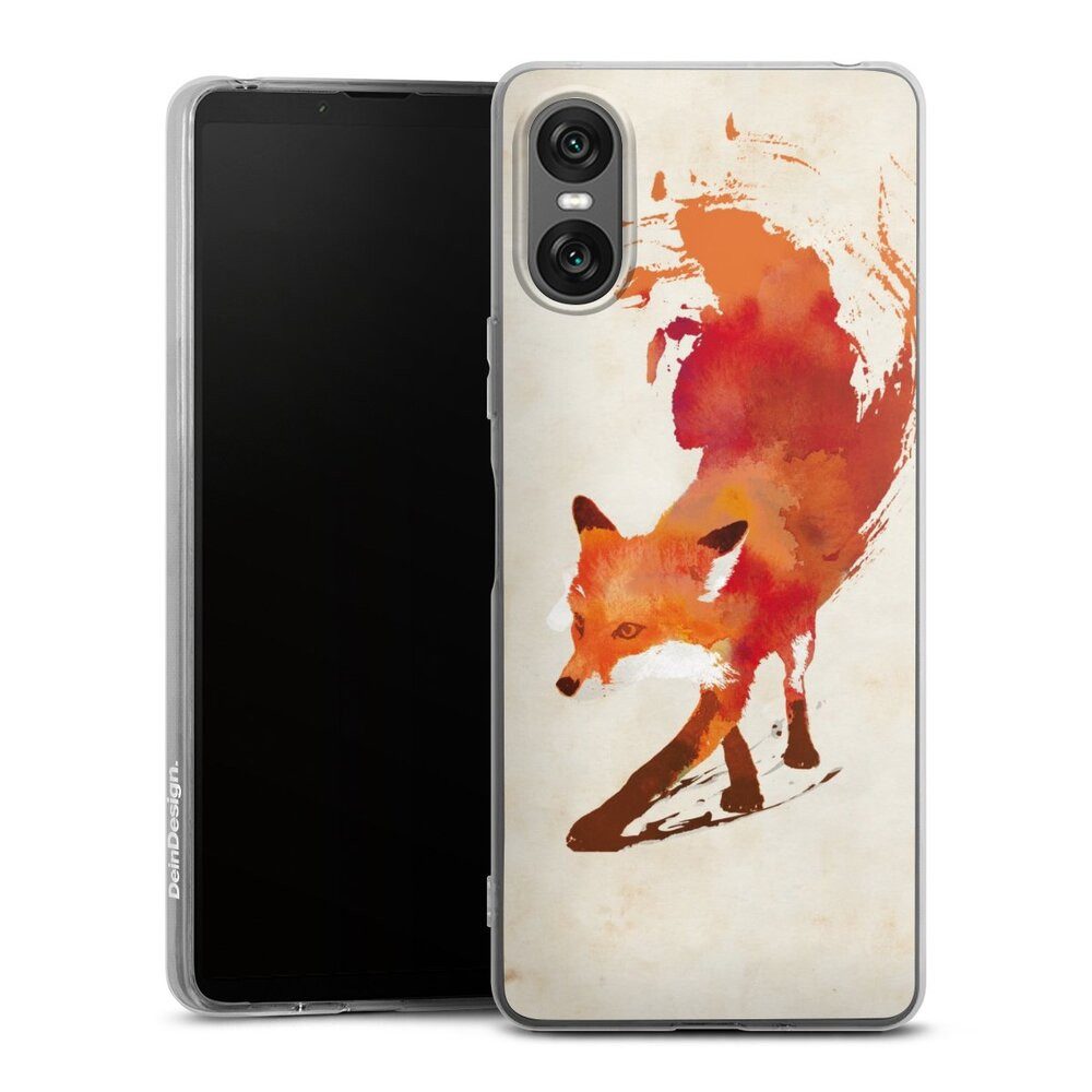 DeinDesign Handyhülle Fuchs Graphic Herbst Vulpes Vulpes, Sony Xperia 10 VI Silikon Hülle Bumper Case Handy Schutzhülle