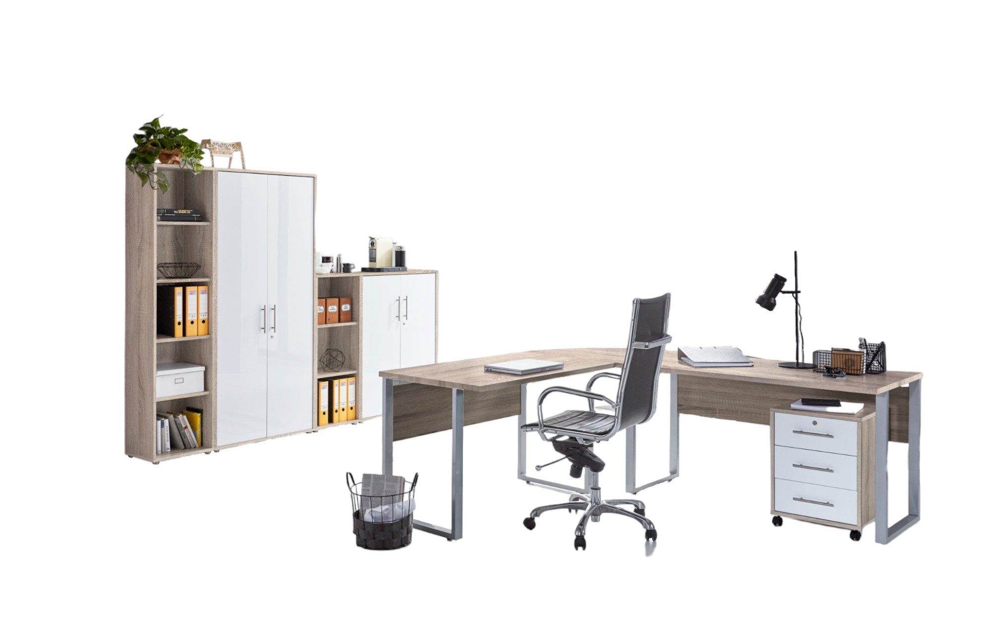 moebel-dich-auf Büromöbel-Set OFFICE EDITION, (abschließbar, 6-tlg., günstig online kaufen