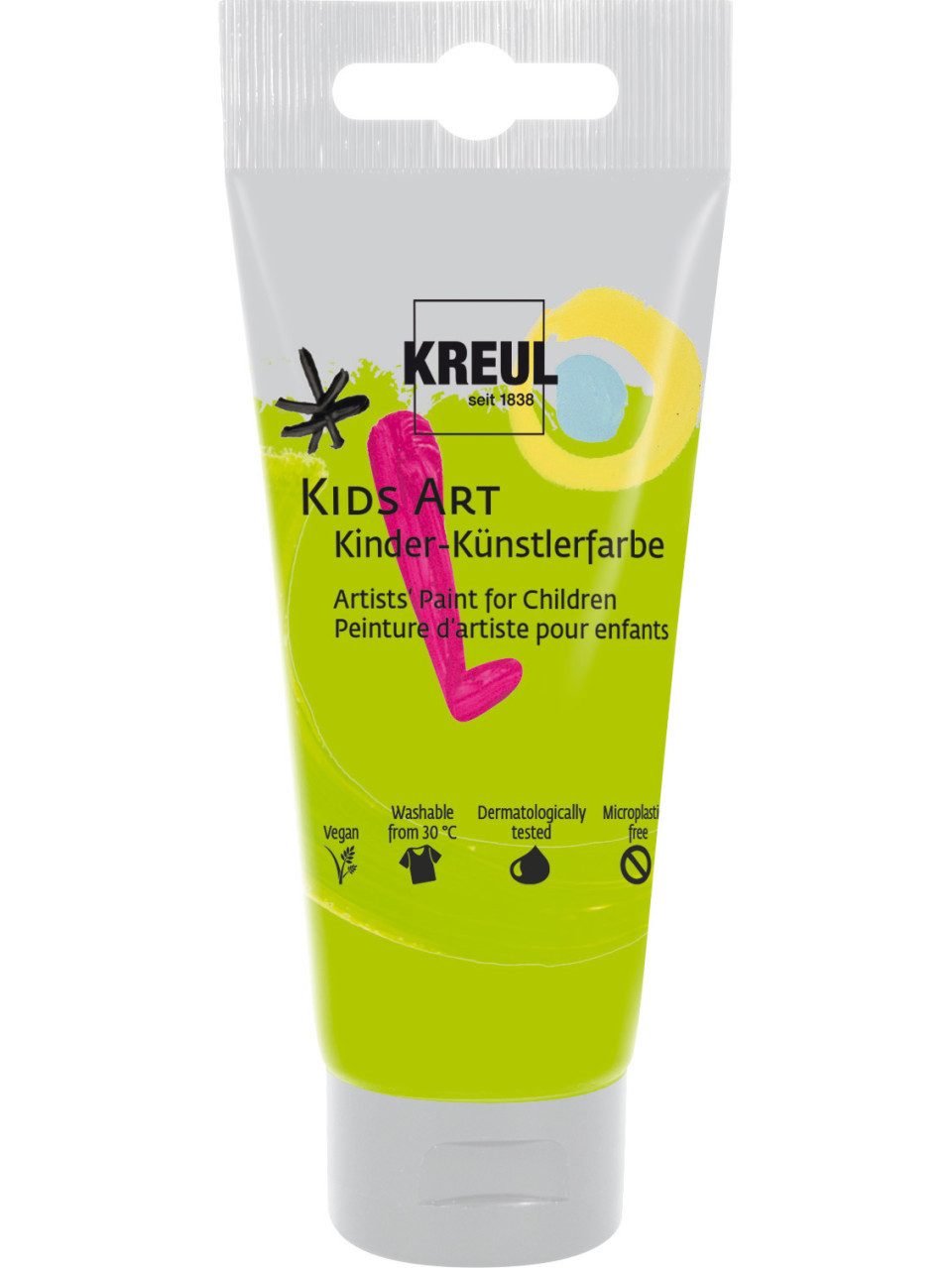 Kreul Kinderfarbe Kreul Kids Art Kinder-Künstlerfarbe gelbgrün 75 ml