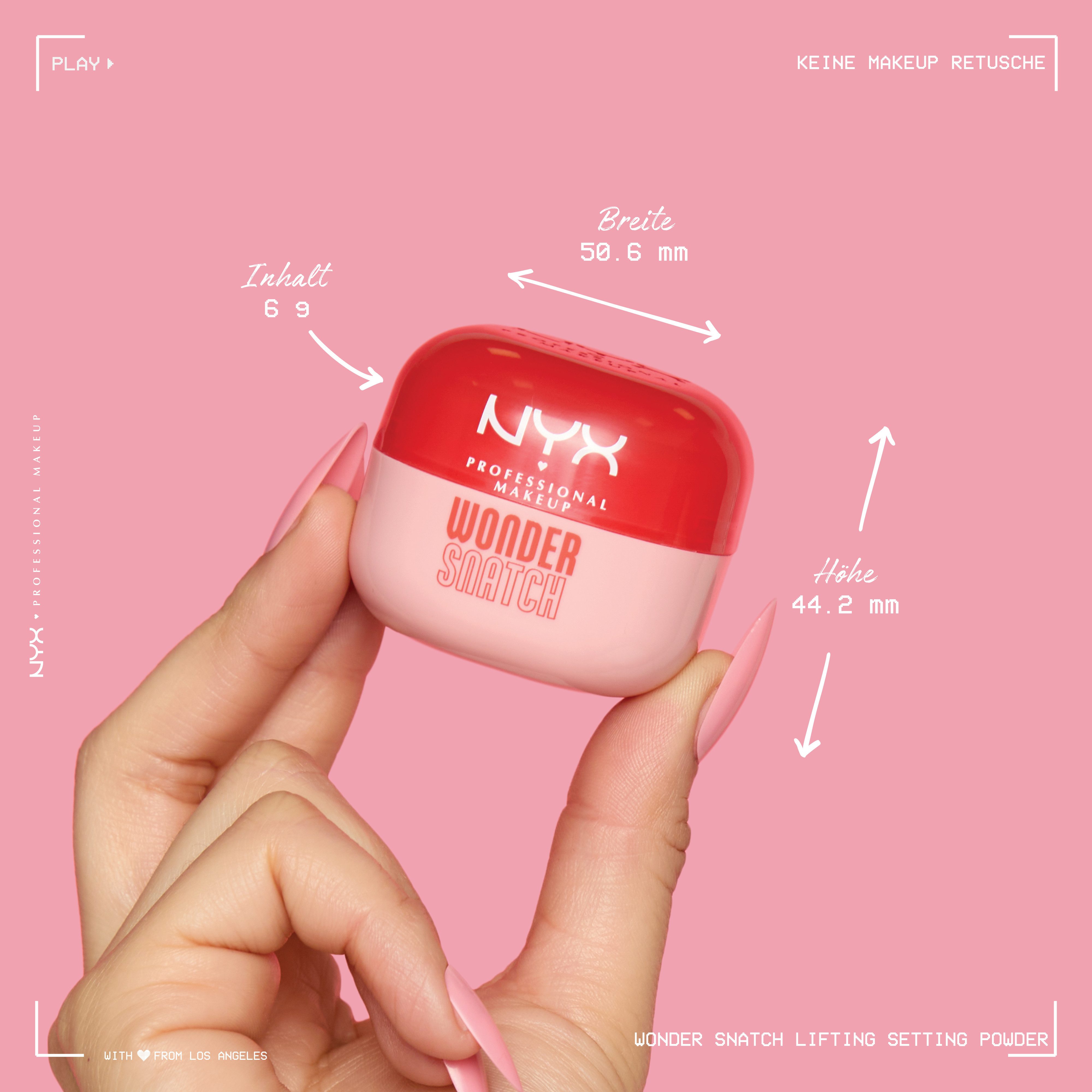 NYX PROFESSIONAL MAKEUP Puder WONDER SNATCH POWDER, angereichert mit grünem Tee für den antioxidativen Glow gesunder Haut