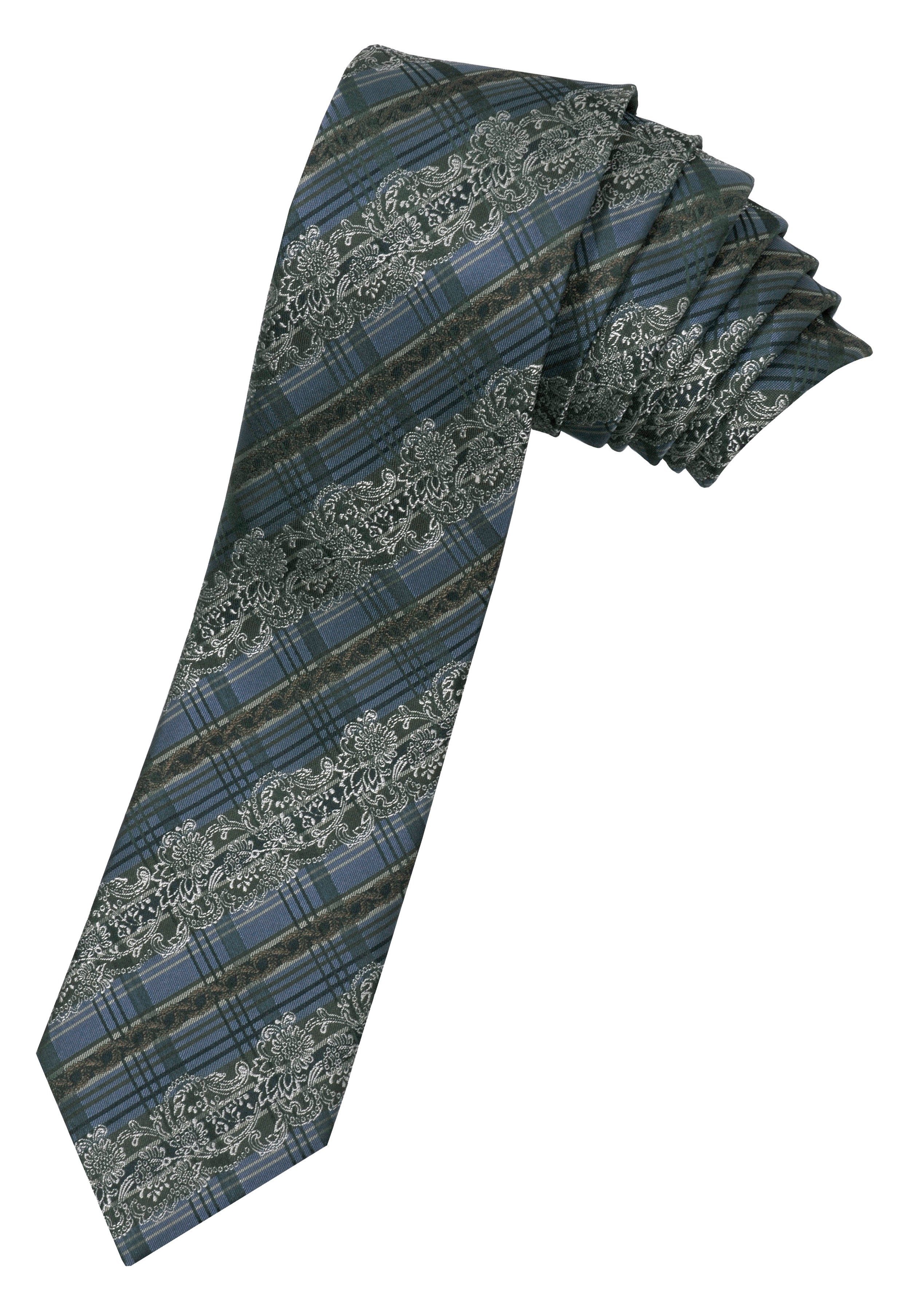 Herren Herrenkrawatte Krawatte Blau-Grün Wiener Seidenkrawatte Trachtenkrawatte edler Krawatte 100% Moschen-Bayern Seide Seiden-Jacquard