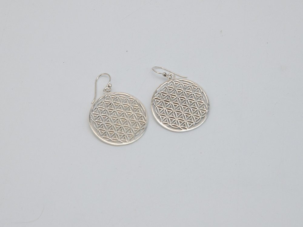 Aurelie Ohrring-Set Silberohrring mit Blume des Lebens