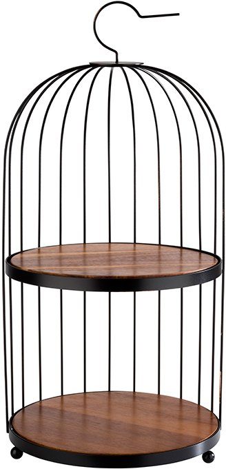 APS Etagere Birdcage, Massivholz, Metall