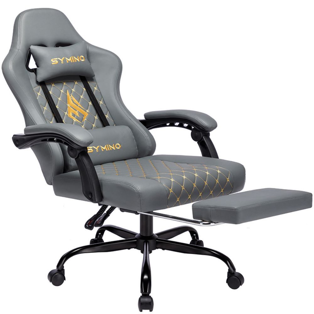 symino Gaming-Stuhl Ergonomischer PC Stuhl aus PU-Leder,200 kg Belastbarkei günstig online kaufen