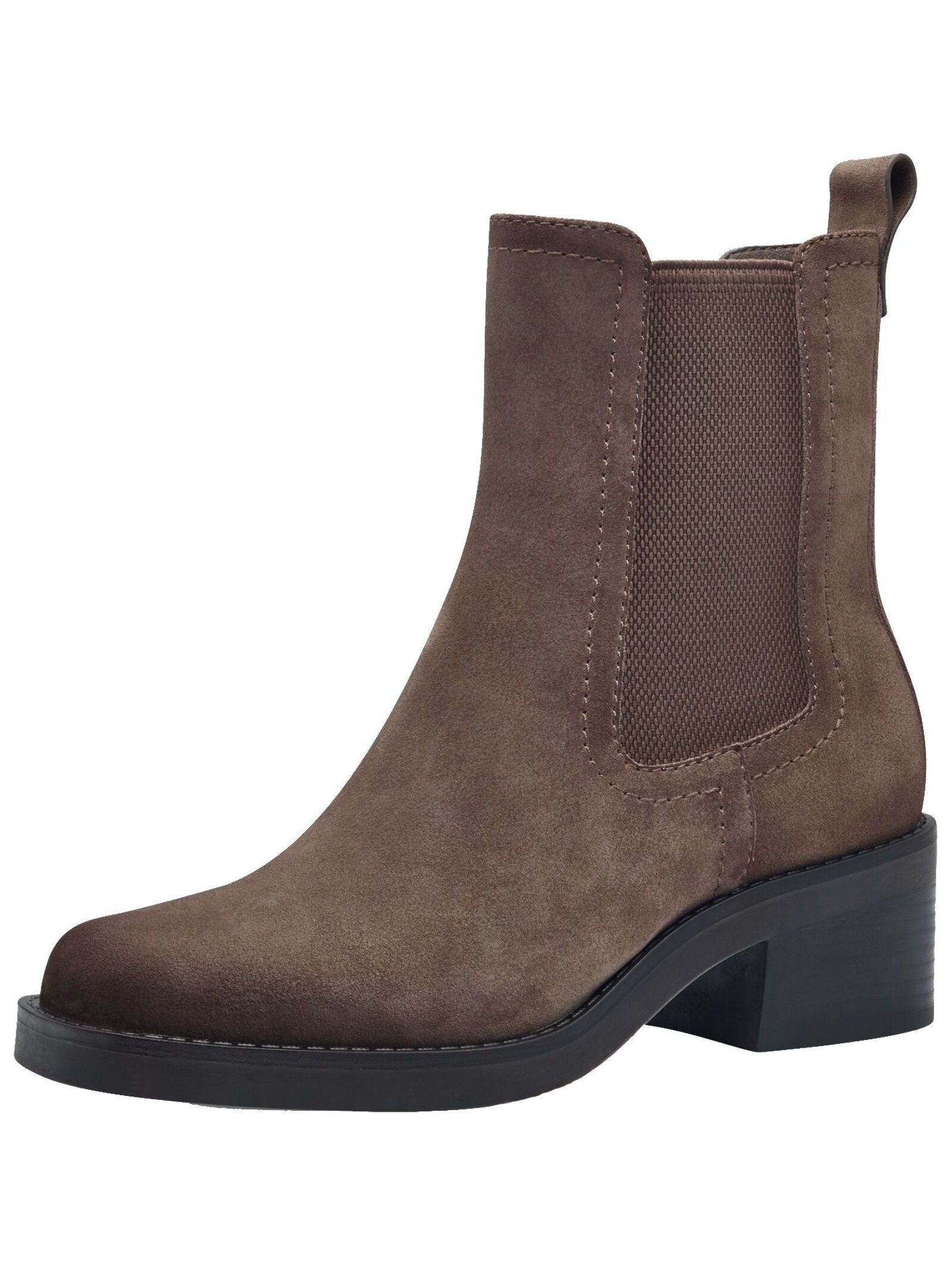 Stiefelette Leder/Textil Stiefelette