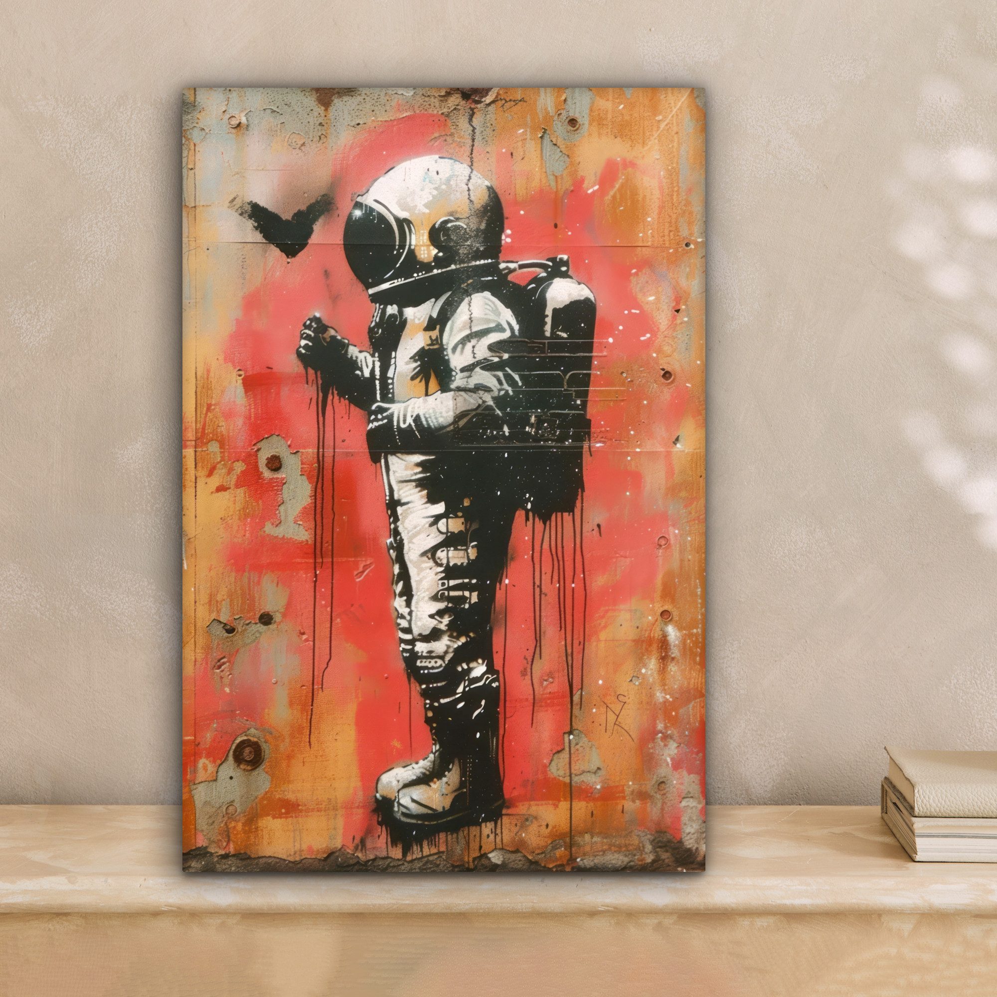 OneMillionCanvasses® Leinwandbild Graffiti - Astronaut - günstig online kaufen