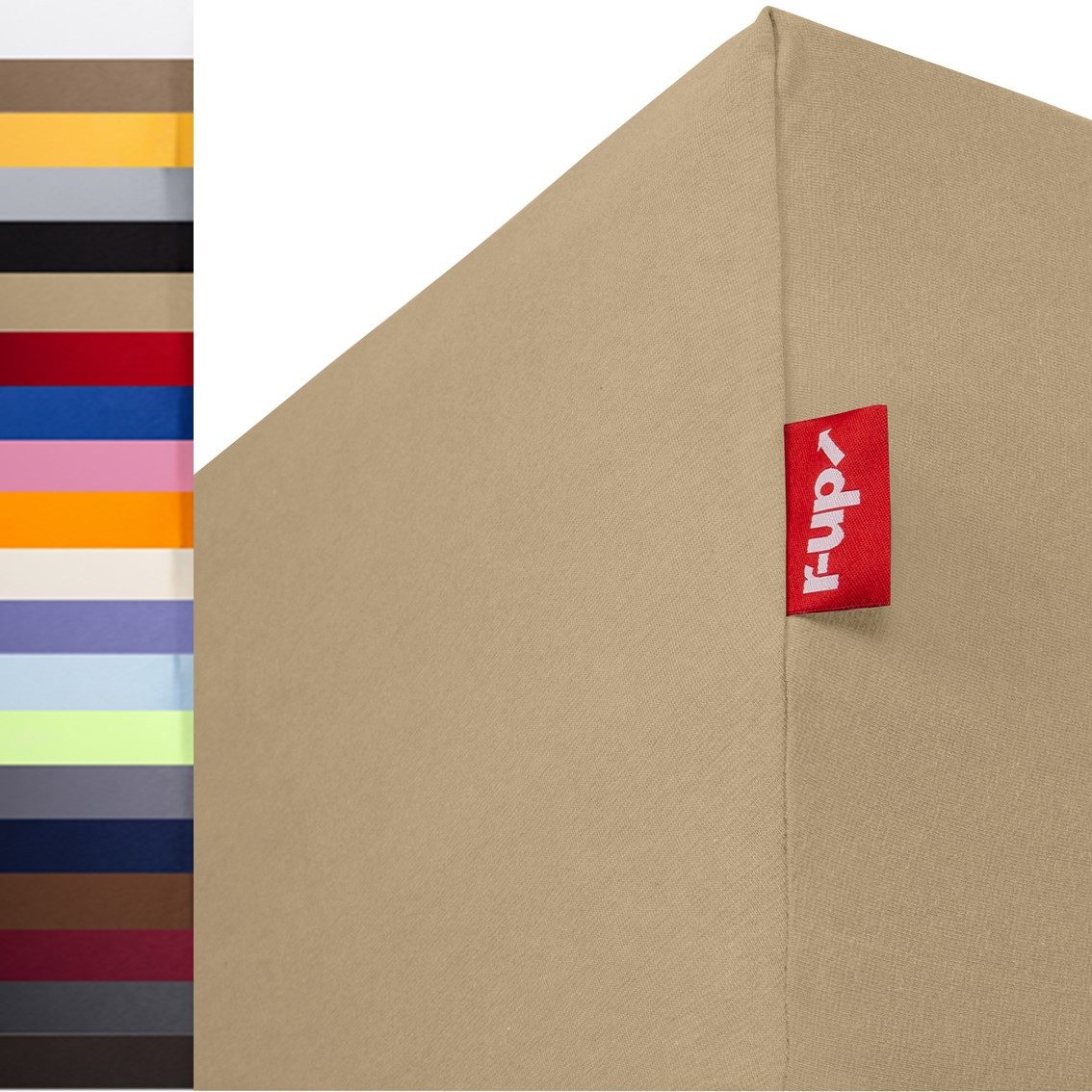 r-up Spannbettlaken Passt 90x200 bis 200x220cm erhältlich! 130 g/m², Baumwo günstig online kaufen