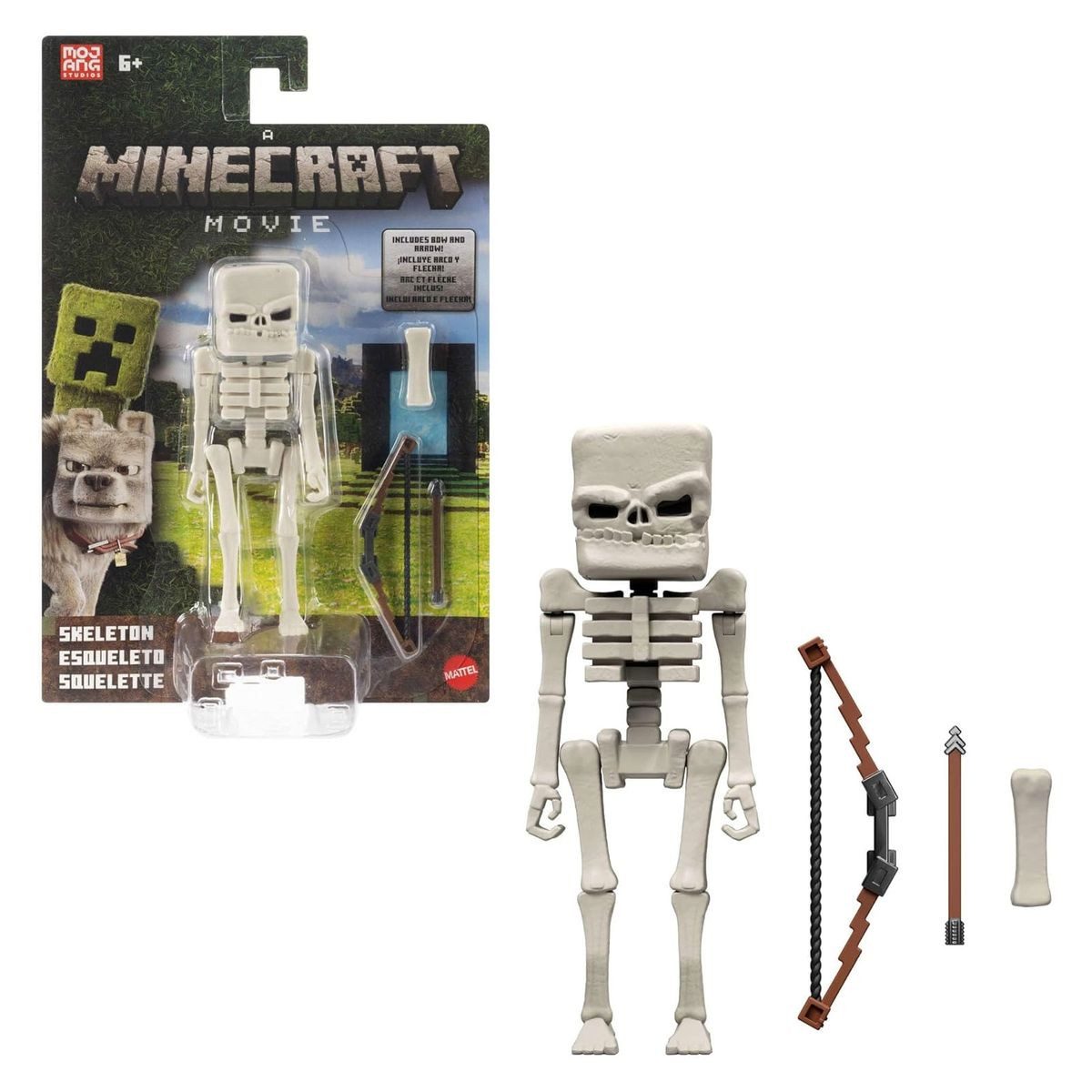 Mattel® Actionfigur Mattel JFR60 - Minecraft - Movie - Actionfigur- und Zubehörset, Skele