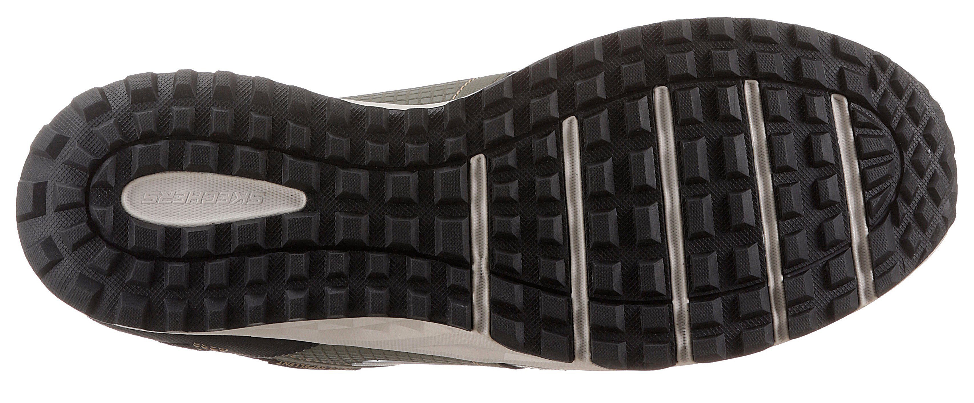 Skechers Material Escape olivgrün-schwarz Plan Sneaker mit wasserabweisendem