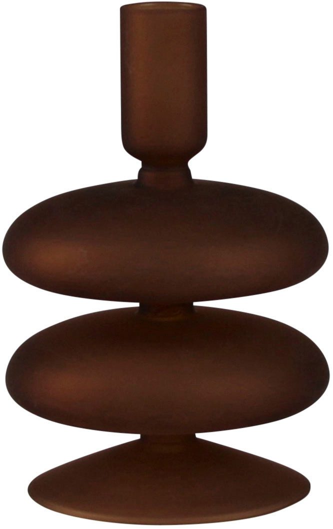 LeGer Home by Lena Gercke Свічник aus Glas (Set, 2 St), ØxH: 10x16 cm, dunkelbraun