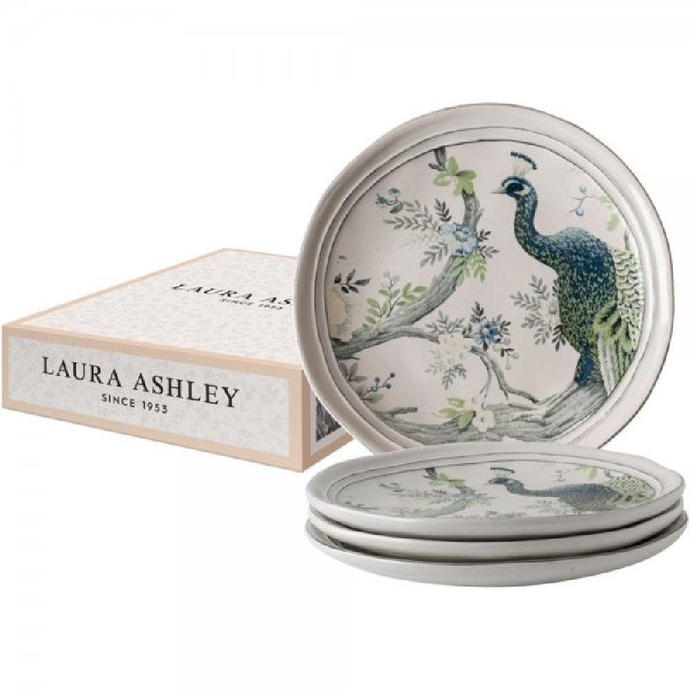 LAURA ASHLEY Geschirr-Set Geschenk-Set Teller Keramik Artisan Collection Belvedere (20cm) (4-tei